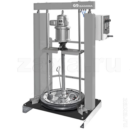 Samoa 534821 Пневматическая экструзионная установка с насосом PM60 80:1 для бочек 185 кг, AUTOMATIC Power Ram