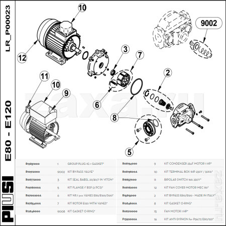 Запасные части Насос PIUSI E80-120