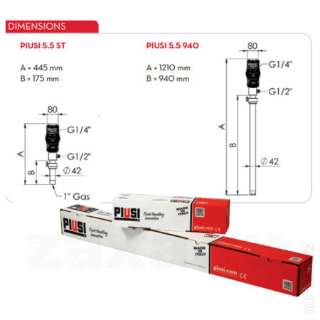 Piusi F0021402A Пневматический насос PIUSI P5.5