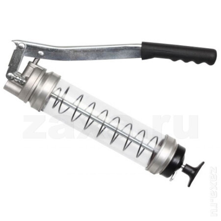 GROZ GR46900 Шприц рычажный для смазки прозрачный, 500 см3