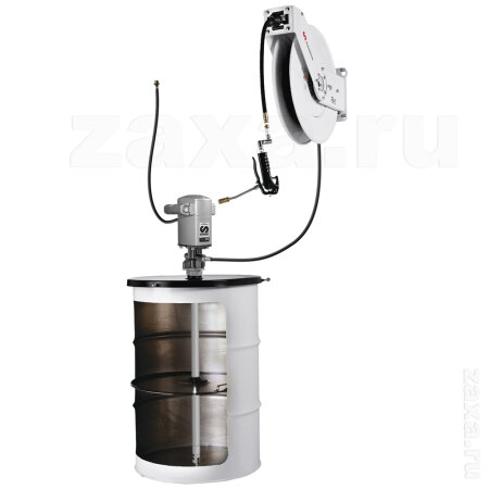 SAMOA 453612 Комплект с пневмонасосом для смазки, 35/60:1, с катушкой