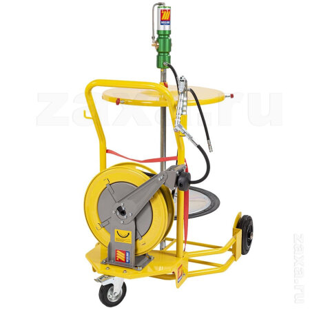 MECLUBE 013-1122-000 Мобильный комплект для смазки, 60:1, для бочек 180-220 кг, с катушкой