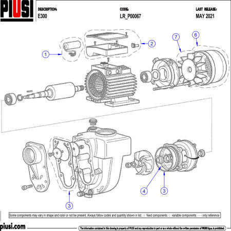 Запасные части Насоса E300