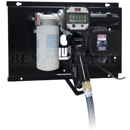 F00265S80 Piusi ST Panther 72 Filter + K60 Meter (Италия) - Настенный узел для раздачи дизельного топлива, со счетчиком и фильтром