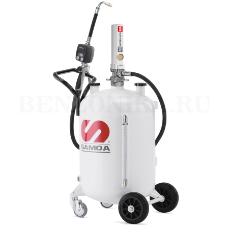 328010 Samoa (Испания) - Маслораздатчик с пневматическим приводом с расходомером, 25 литров
