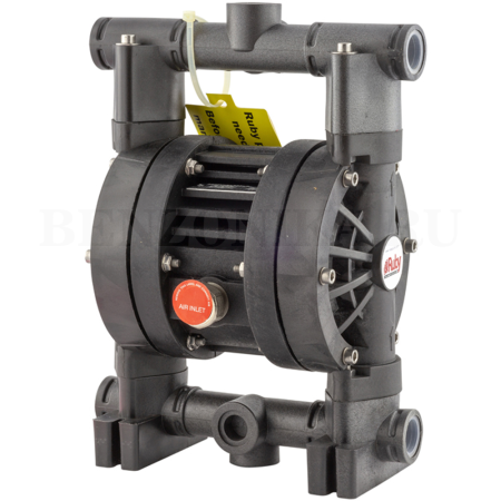 Ruby 020 PVDF AlphaDynamic (Греция) - Мембранный пневматический насос, корпус из Фторопласта