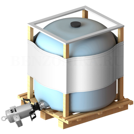 534441 SAMOA (Испания) - Комплект с насосом PМ45 40:1 для горизонтального крепления на бочке.