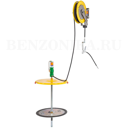 013-1138-A10 Meclube (Италия) - Комплект настенный с пневмонасосом для смазки, 60:1, с катушкой