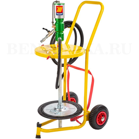 013-1160-050 Meclube (Италия) - Комплект для перекачки консистентной смазки на тележке для бочек 50-60 кг R=14:1