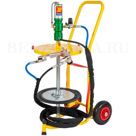 013-2010-050 Meclube (Италия) - Комплект распылителя консистентной смазки для ёмкости 50-60 кг, 14:1, на тележке