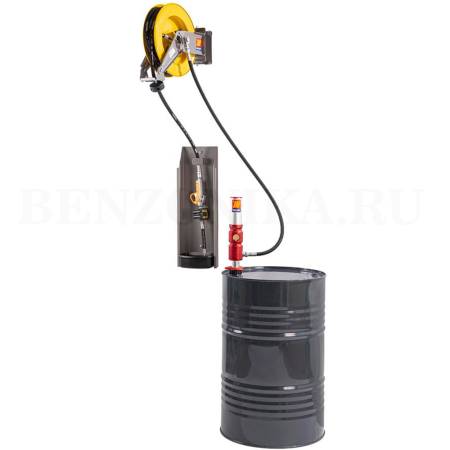 022-1301-000 Meclube (Италия) - Настенный комплект для масла, 3:1, с катушкой 10 м, для бочек 180-220 кг, 25 л/мин