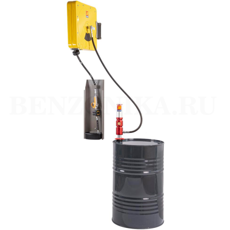 022-1301-C00 Meclube (Италия) - Настенный комплект для масла, 3:1, с закрытой катушкой 10 м, для бочек 180-220 кг, 30 л/мин