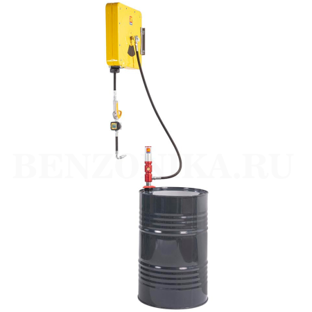 022-1301-C10 Meclube (Италия) - Настенный комплект для масла, 3:1, для бочек 180-220 л, с катушкой 10 метров