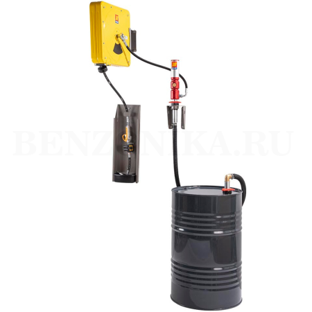 022-1302-C00 Meclube (Италия) - Настенный комплект для масла, 5:1, для бочек 180-220 л, с закрытой катушкой 10 метров