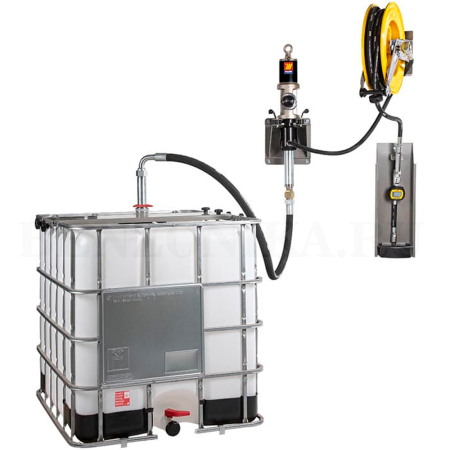 022-3135-000 Meclube (Италия) - Настенный комплект для масла, 5:1, для IBC-контейнера, ёмкости 700-1000 л, 50 л/мин, с катушкой