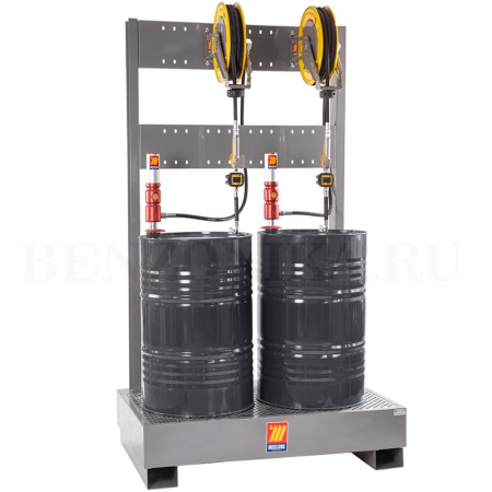 023-1947-000 Meclube (Италия) - Установка для 2-х точек раздачи масла, с катушкой, 5:1, 28 л/мин