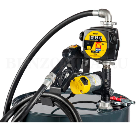 090-5037-045 Meclube (Италия) - Бочковой комплект 12В для дизтоплива, 45 л/мин, автоматический кран, счетчик