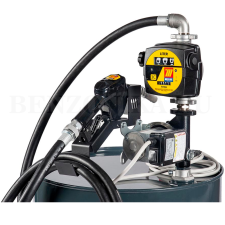 090-5037-060 Meclube (Италия) - Бочковой комплект 12В для дизтоплива, 60 л/мин, автоматический кран, счетчик