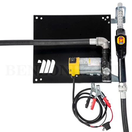 090-5043-Y45 Meclube (Италия) - Настенный узел "COMPACT" для дизтоплива, ручной раздаточный кран, 12В, 45 л/мин, автоматический кран