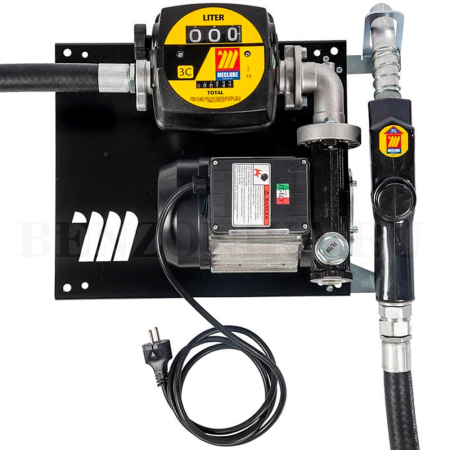 090-5045-100 Meclube (Италия) - Настенный узел "COMPACT" для дизтоплива, 220В, 100 л/мин, счетчик, автоматический кран