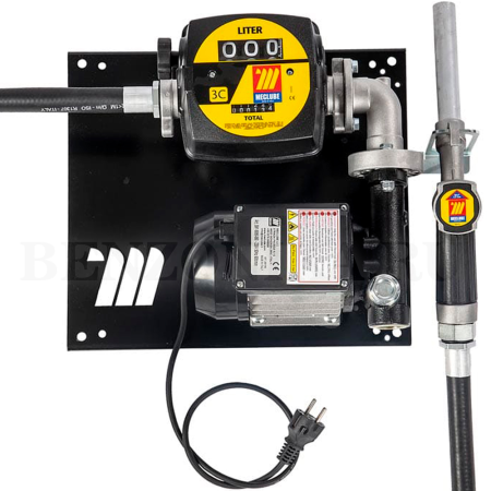 090-5046-060 Meclube (Италия) - Настенный узел "COMPACT" для дизтоплива, 220В, 60 л/мин, счетчик, ручной кран