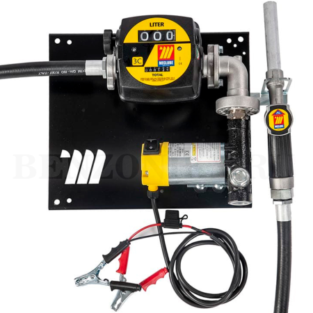 090-5046-Y45 Meclube (Италия) - Настенный узел "COMPACT" для дизтоплива, со счетчиком, ручной раздаточный кран, 12В, 45 л/мин