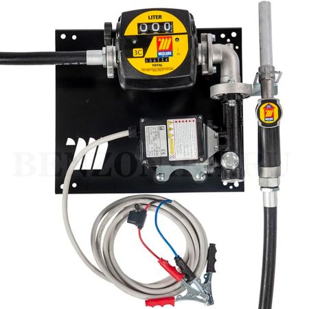 090-5046-Z60 Meclube (Италия) - Настенный узел "COMPACT" для дизтоплива, со счетчиком, ручной раздаточный кран, 24В, 60 л/мин