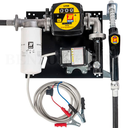 090-5047-Z60 Meclube (Италия) - Настенный узел COMPACT для дизтоплива, со счетчиком, фильтр, автоматический раздаточный кран, 24В, 60 л/мин