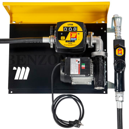 090-5048-070 Meclube (Италия) - Настенный узел WALL MEC для дизтоплива, 220В, 70 л/мин, счетчик, автоматический кран