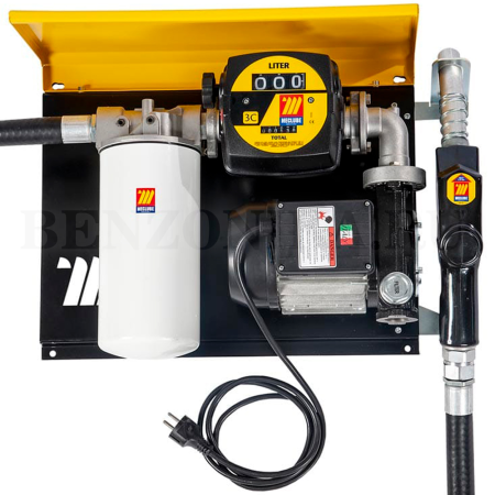 090-5049-070 Meclube (Италия) - Настенный узел WALL MEC для дизтоплива, 220В, 70 л/мин, счетчик, автоматический кран, фильтр