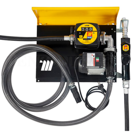 090-5148-070 Meclube (Италия) - Настенный узел WALL MEC для дизтоплива, 220В, 70 л/мин, счетчик, автоматический кран, всасывающий шланг