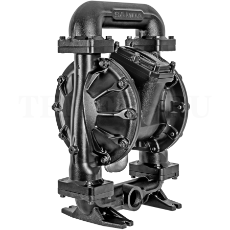 UP20A-BAC-NNG SAMOA (Испания) - Пневматический двухмембранный насос UP20 (алюминий-алюминий-NBR-NBR, резьба BSP по центру), 650 л/мин