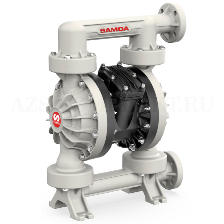 UP20B-FWS-TMA SAMOA (Испания) - Пневматический двухмембранный насос UP20 (PP-PVDF-Santoprene-Santoprene, фланец сбоку), 2, 650 л/мин