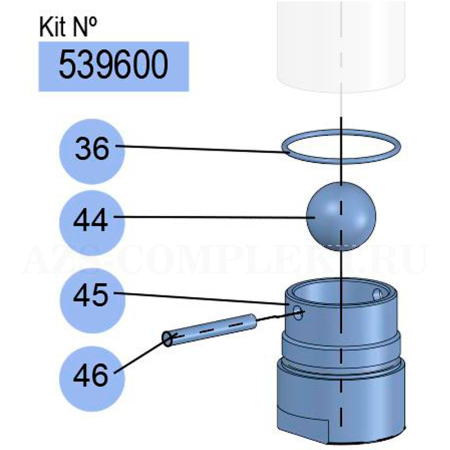 539600 Samoa (Испания) - Ремкомплект уплотнений