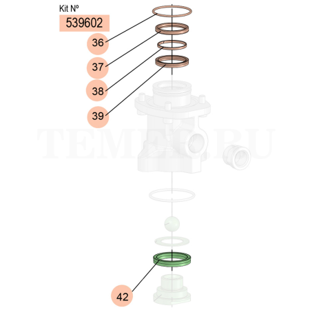 539602 Samoa (Испания) - Ремкомплект уплотнений